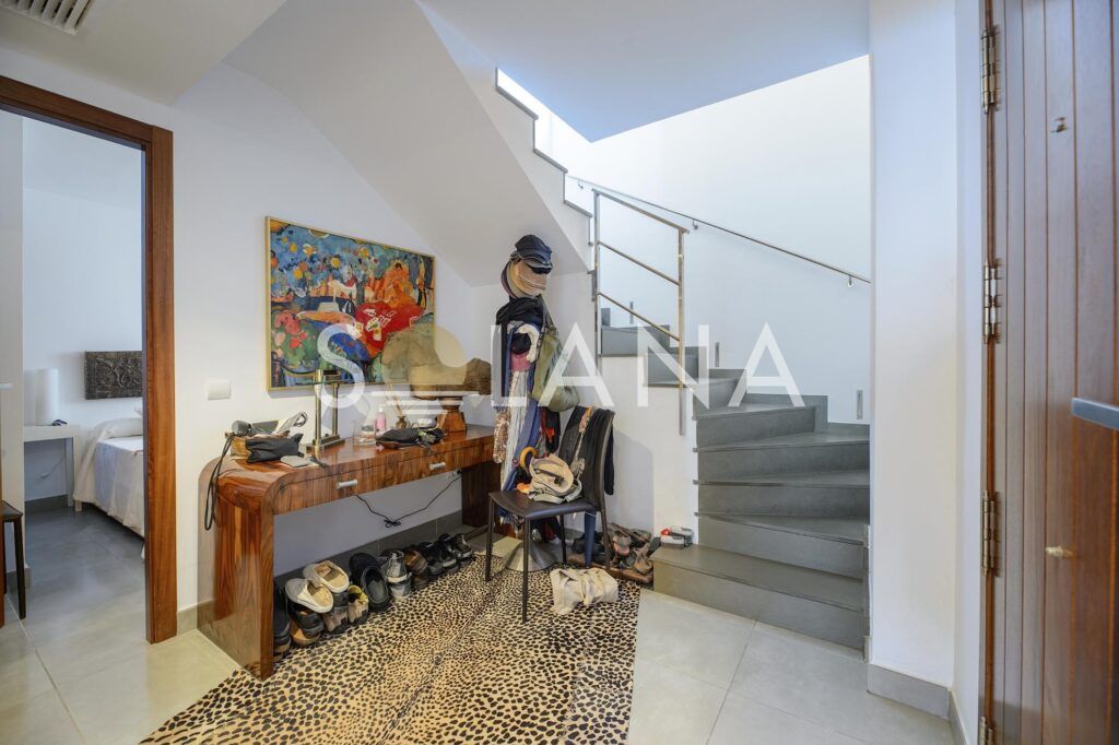 Bathroom with shower, vanity and toilet