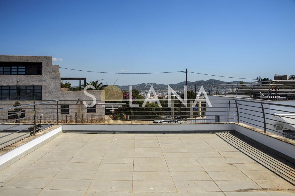 Panoramic sea horizon view from Los Molinos, Ibiza