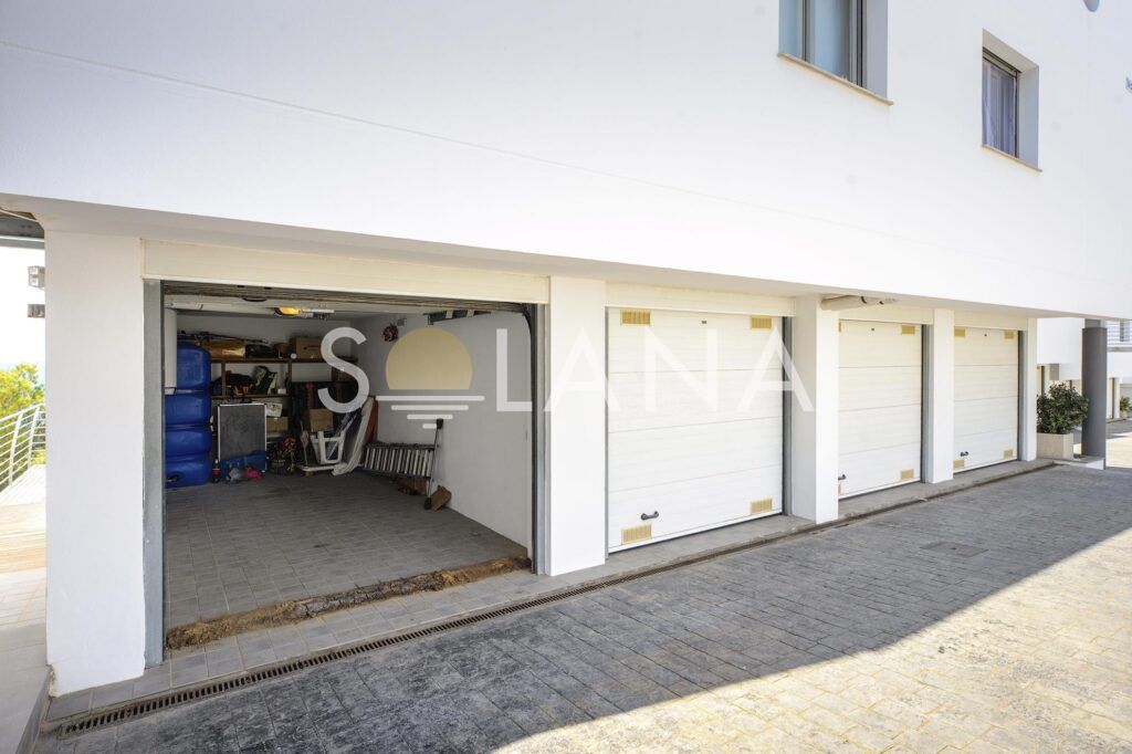 Private garage access and secure parking within the building
